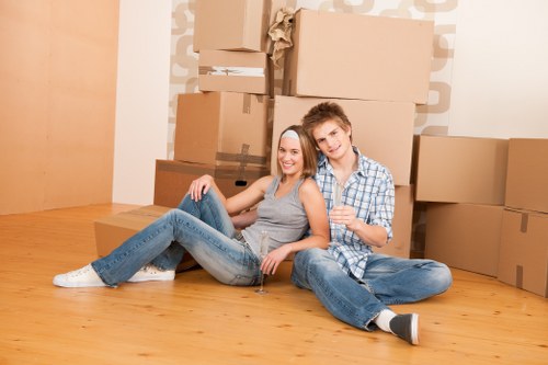 Commercial removals support for a local Swisscottage business
