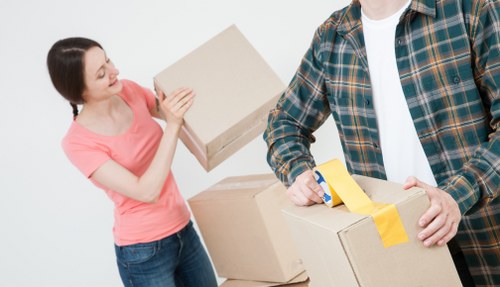 Removal van prepared for a local house relocation