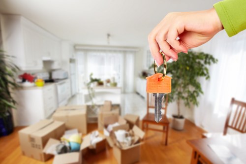Careful handling of office furniture during a Swisscottage move