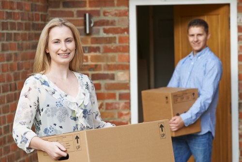 Van loading for a home or office move in Swiss Cottage