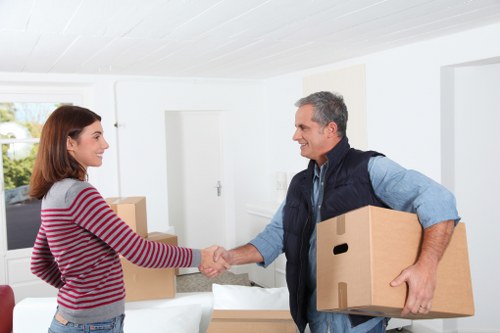 Sustainable removals team managing recycling and reuse at the end of a move